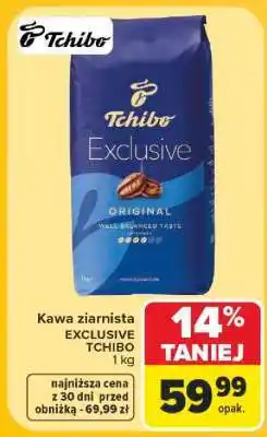 Carrefour Kawa ziarnista Exclusive Tchibo, 1 kg oferta
