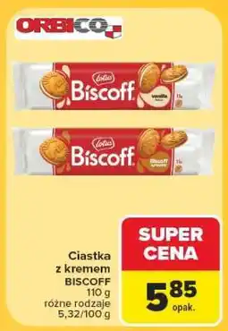 Carrefour Ciastka z kremem BISCOFF oferta