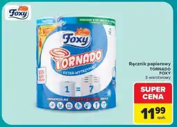Carrefour Ręcznik papierowy TORNADO FOXY 3-warstwowy oferta