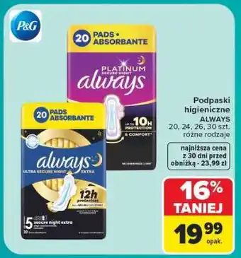 Carrefour ALWAYS oferta