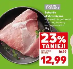 Kaufland Żeberka ekstramięsne oferta