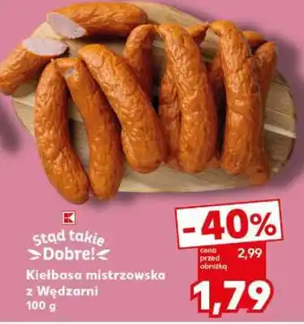 Kaufland Kiełbasa mistrzowska z Wędzarni 100 g oferta