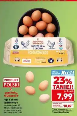Kaufland Jaja z chowu ściółkowego klasa wagowa M 10 szt. opakowanie oferta