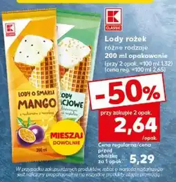 Kaufland Lody Rożek oferta