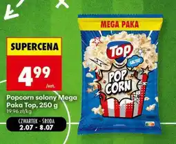 Biedronka Popcorn solony Mega Paka Top, 250 g oferta