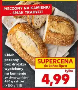 Kaufland Chleb pszenny bez drożdży wypiekany na kamieniu ze słonecznikiem 450 g sztuka oferta
