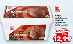 Kaufland Lody czekoladowe 2500 ml opakowanie oferta