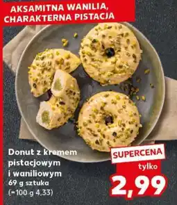 Kaufland Donut z kremem pistacjowym i waniliowym oferta