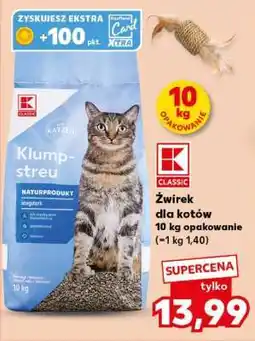 Kaufland Żwirek dla kotów 10 kg opakowanie oferta