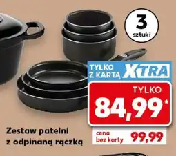 Kaufland Zestaw patelni z odpinaną rączką oferta