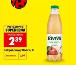 Biedronka Sok jabłkowy Riviva, 1l oferta