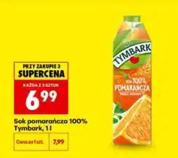 Biedronka Sok pomarańcza 100% Tymbark, 1l oferta