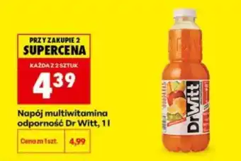 Biedronka Napój multiwitamina odporność Dr Witt, 1l oferta