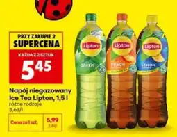 Biedronka Napój niegazowany Ice Tea Lipton, 1,5 l oferta