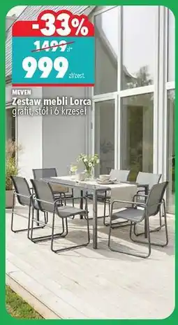 Biedronka Zestaw mebli Lorca oferta