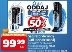 E.Leclerc Saturator do wody Dafi PushAir+nabój oferta