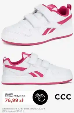CCC Buty dziecięce Reebok Royal Prime 2,0 oferta