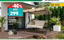 Biedronka Huśtawka ogrodowa Black Forest w paski oferta
