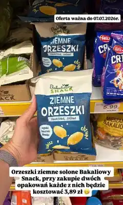 Dino Orzeszki ziemne smażone solone Bakaliowy Snack oferta