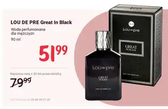 Rossmann Woda perfumowana dla mężczyzn Lou De Pre Great In Black oferta