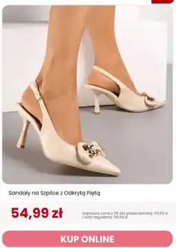 Renee Sandały na szpilce z odkrytą piętą Renee oferta