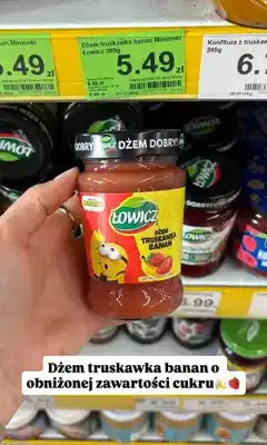 Dino Dżem truskawka banan Łowicz Minionki oferta