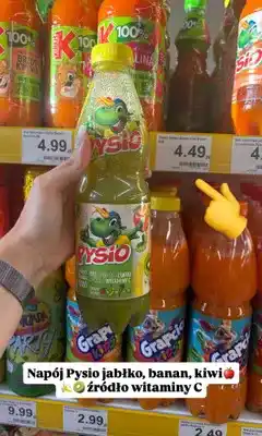 Dino Napój Pysio jabłko banan kiwi oferta