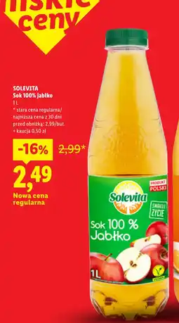 Lidl Solevita Sok 100% Jabłko oferta