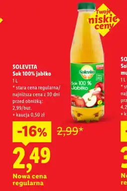 Lidl Solevita Sok 100% Jabłko oferta