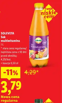 Lidl Solevita sok multiwitamina oferta