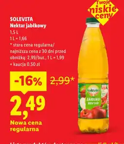 Lidl Solevita nektar jabłkowy oferta