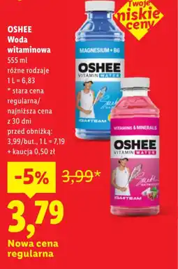 Lidl OSHEE Woda witaminowa oferta