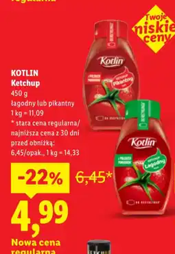 Lidl KOTLIN Ketchup oferta
