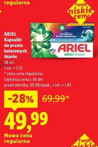 ARIEL Kapsułki do prania kolorowych tkanin