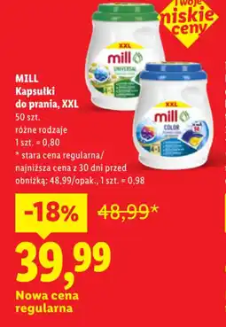 Lidl MILL Kapsułki do prania, XXL oferta