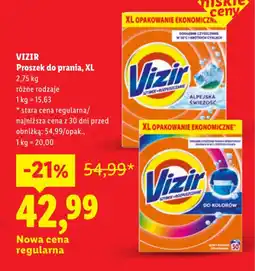 Lidl VIZIR Proszek do prania, XL oferta