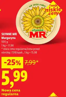 Lidl SŁYNNE MR Margaryna oferta