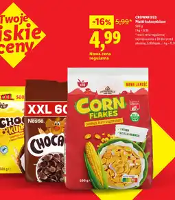 Lidl CROWNFIELD Płatki kukurydziane oferta