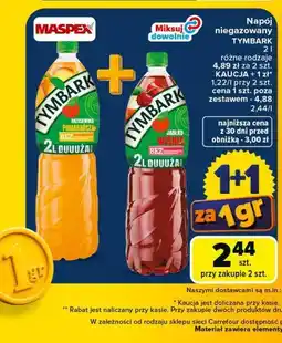 Carrefour Napój niegazowany TYMBARK oferta