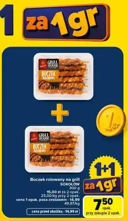 Carrefour Boczek rolowany na grill SOKOŁÓW oferta