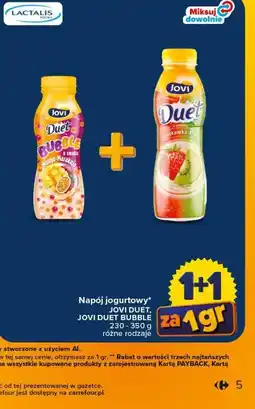 Carrefour Napój jogurtowy Jovi Duet, Jovi Duet Bubble oferta