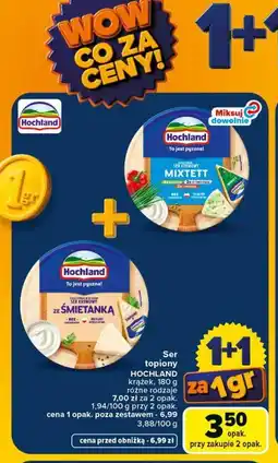 Carrefour Ser topiony Hochland krążek oferta