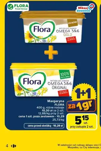 Carrefour Margaryna Flora oferta
