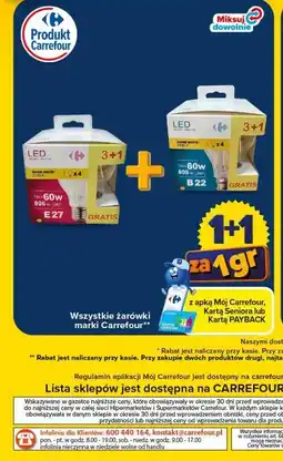 Carrefour Wszystkie żarówki marki Carrefour oferta