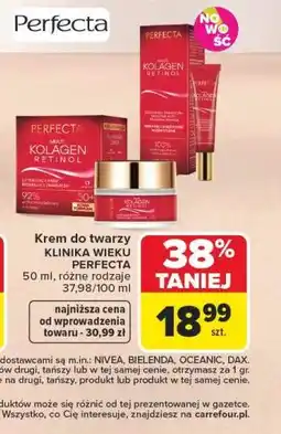Carrefour Krem do twarzy KLINIKA WIEKU PERFECTA oferta