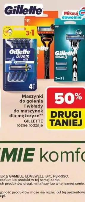 Maszynki do golenia i wkłady do maszynek dla mężczyzn Gillette