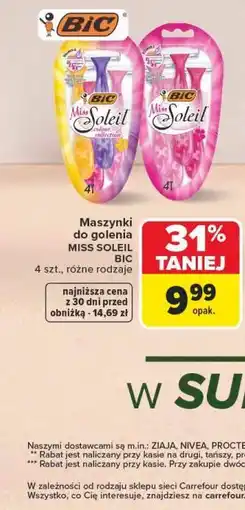 Carrefour Maszynki do golenia Miss Soleil Bic oferta