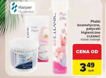 Carrefour Płatki kosmetyczne, patyczki higieniczne CLEANIC oferta