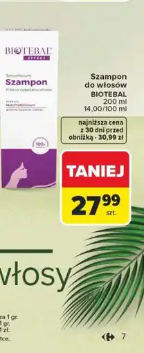 Carrefour Szampon do włosów BIOTEBAL oferta