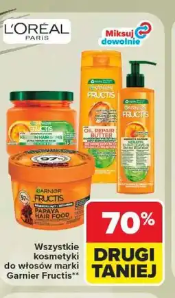 Carrefour Wszystkie kosmetyki do włosów marki Garnier Fructis oferta